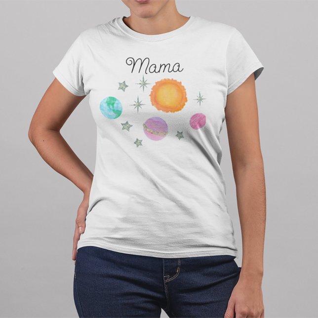 Pink First Trip Around The Sun Mama 1st birthday T-Shirt (Creator Uploaded)