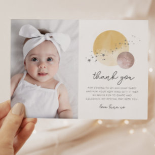 Pink First Trip Around The Sun Photo Thank You