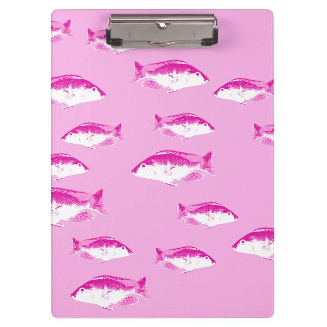 Pink fish clipboard (Front)