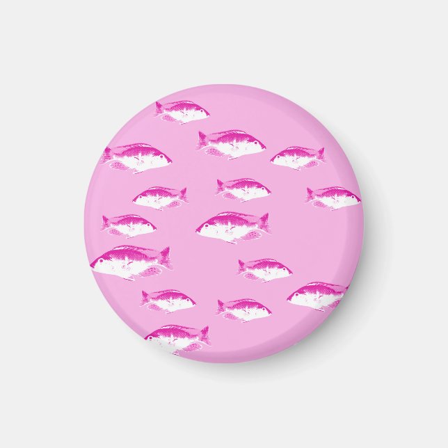 Pink fish magnet (Front)