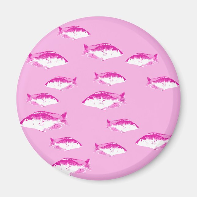 Pink fish magnet (Front)