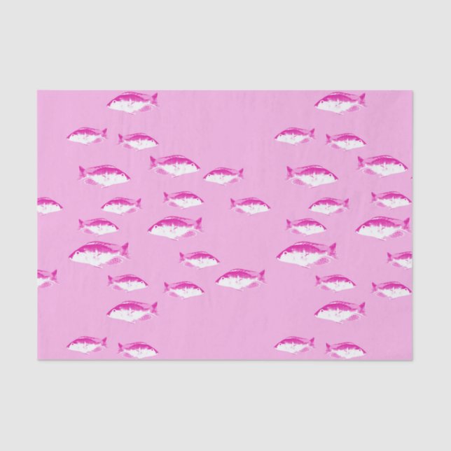 Pink fish tissue paper (Front)
