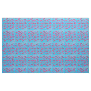 Pink Fishes Fabric