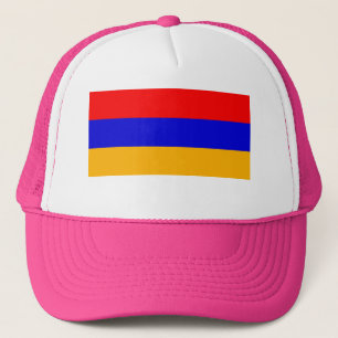 PINK Flag of Armenia Trucker Hat