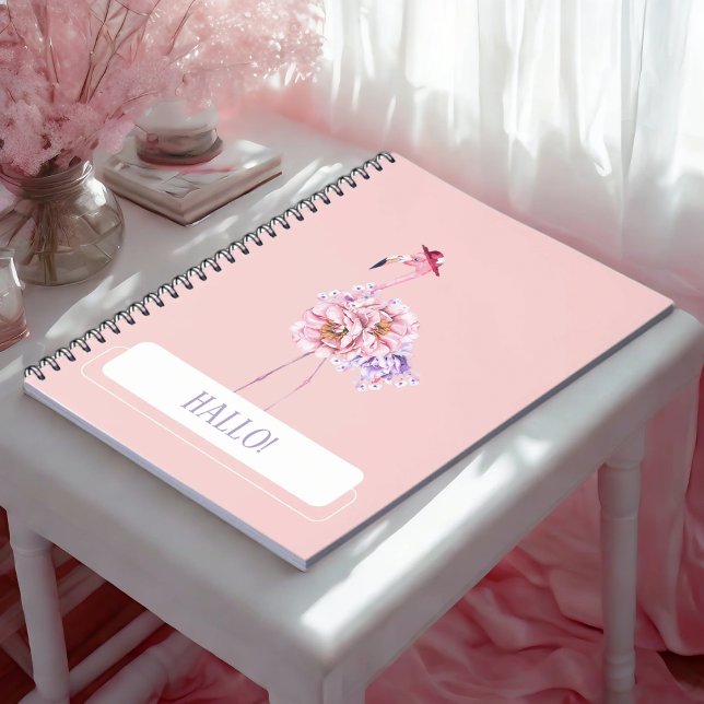 Pink Flamingo - A Touch of Tropical Elegance Notebook (Creator Uploaded)