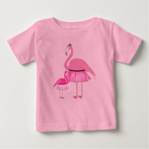 Pink Flamingo - Baby Fine Jersey T-Shirt Baby T-Shirt
