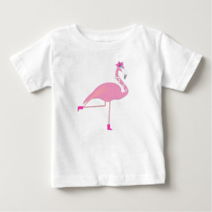 Pink Flamingo - Baby Fine Jersey T-Shirt T-Shirt