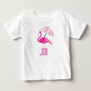 Pink Flamingo - Baby Fine Jersey T-Shirt T-Shirt