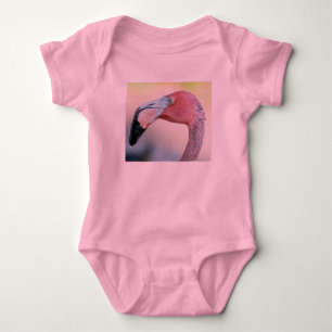 Pink Flamingo Baby Romper with TuTu Bodysuit