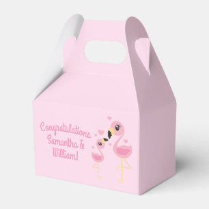 Pink Flamingo Baby Shower Favour Box