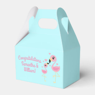 Pink Flamingo Baby Shower Favour Box