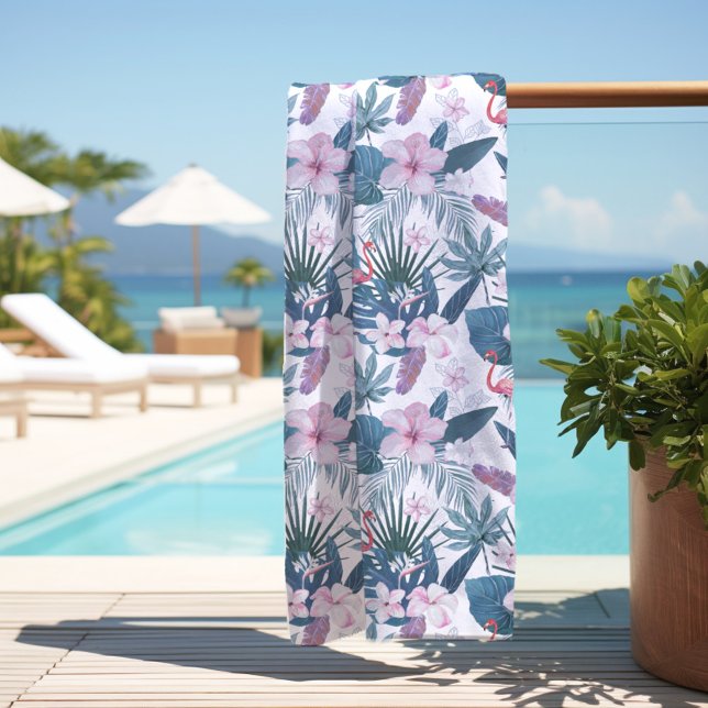Pink Flamingo Beach Towel (Creator Uploaded)