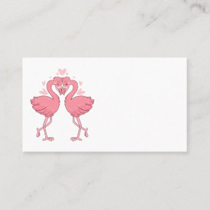 Pink Flamingo Beach Tropical Wedding Escort Place Card