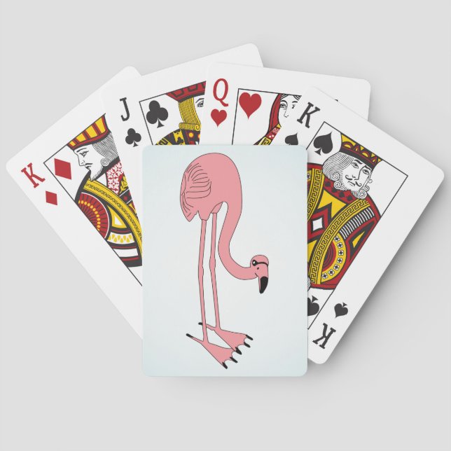 Pink Flamingo Bicycle® Play Playing Cards (Back)