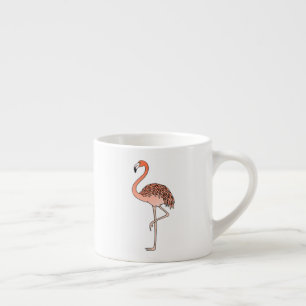 Pink Flamingo Bird Lineart-57567 Espresso Cup