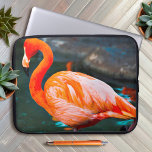 Pink Flamingo Bird Photography Beautiful Modern Laptop Sleeve<br><div class="desc">Get inspired whenever you gaze at this stunning photography neoprene laptop sleeve of a bright orange, peach, and pink flamingo sunning itself on a warm summer’s day. This laptop sleeve comes in three sizes: 15", 13", and 10”. Makes a great gift for someone special! You can easily personalise this neoprene...</div>