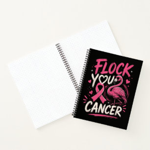 Pink Flamingo Breast Cancer Warrior Support Notebook
