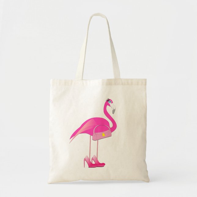 Pink Flamingo Budget Tote (Front)