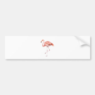Pink Flamingo Bumper Sticker