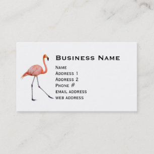 Pink Flamingo Business Card