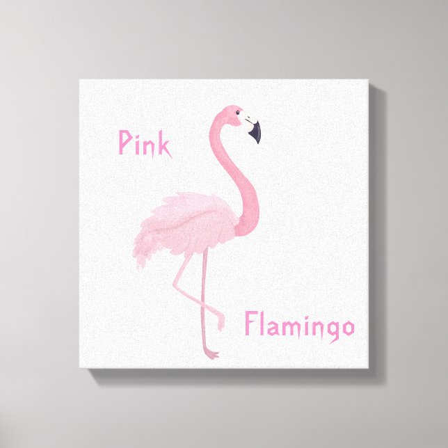 Pink Flamingo  Canvas Print (Front)
