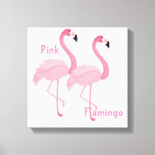Pink Flamingo Canvas Print