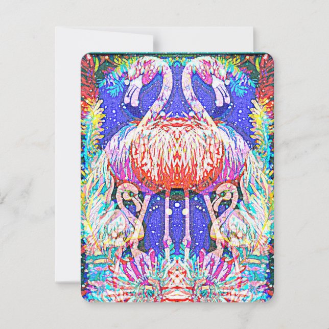 Pink Flamingo Card (Front)