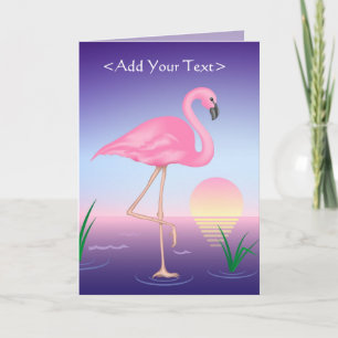 Pink Flamingo Card