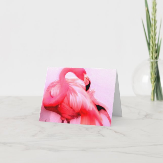 Pink Flamingo Card (Front)