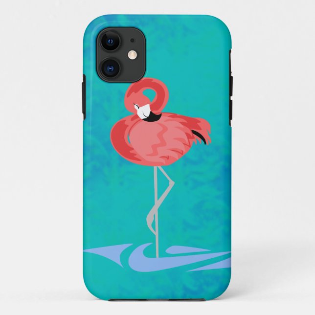 Pink Flamingo Case-Mate iPhone Case (Back)