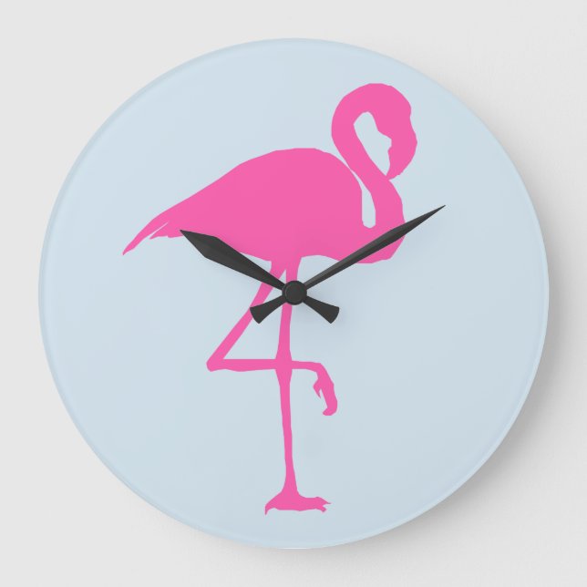 PINK FLAMINGO CLOCK (Front)