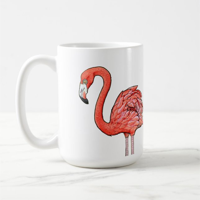 Pink Flamingo Coffee Mug (Left)
