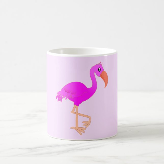 Pink Flamingo Coffee Mug - Choose Colours (Center)