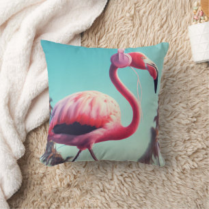 Pink Flamingo Cushion