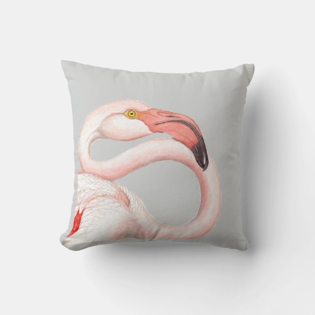 Pink Flamingo Cushion (Front)