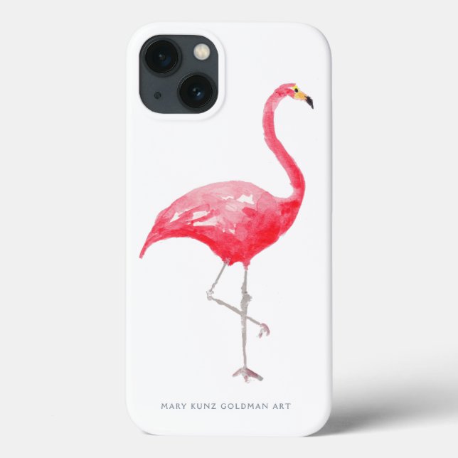 Pink Flamingo Cute Tropical Bird Rainforest Case-Mate iPhone Case (Back)