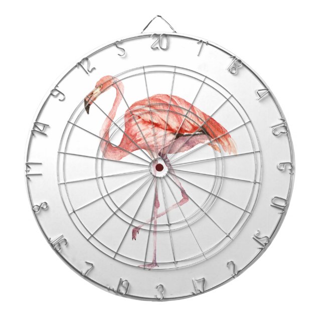 Pink Flamingo Dartboard (Front)