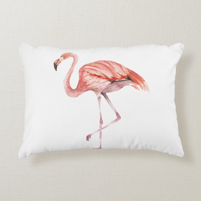Pink Flamingo Decorative Cushion (Front)