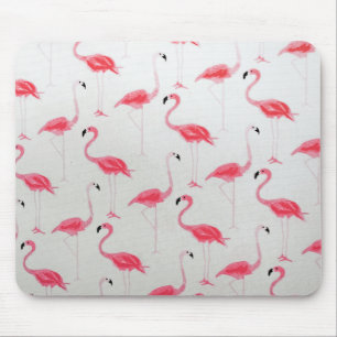 Pink Flamingo Drawing Flamingo Artist Mouse Pad