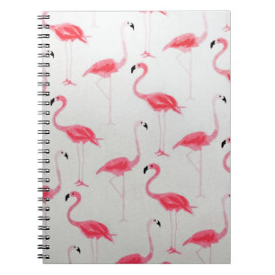 Pink Flamingo Drawing Flamingo Artist Pink White  Notebook