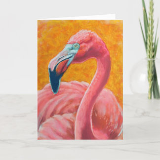Pink Flamingo Expression Thank You Card