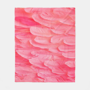 Pink Flamingo Feathersflamingo,feather,pink,textur Fleece Blanket