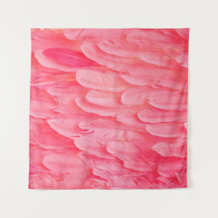 Pink Flamingo Feathersflamingo,feather,pink,textur Tapestry