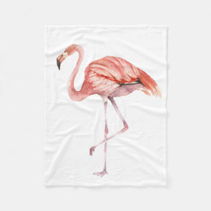Pink Flamingo Fleece Blanket