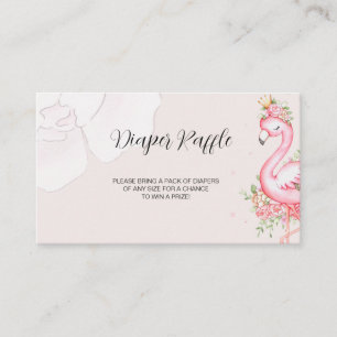 Pink Flamingo Floral Book Request Enclosure Card