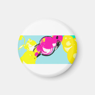 Pink flamingo fun magnet