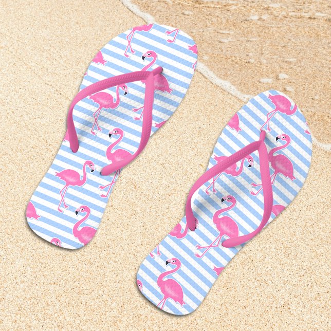 Pink Flamingo Fun Pattern Thongs (Creator Uploaded)