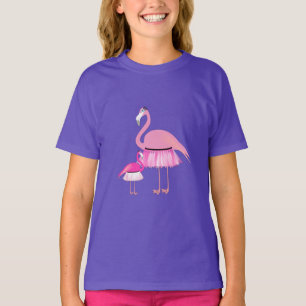 Pink Flamingo - Girls' Basic T-Shirt