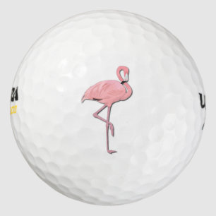 Pink Flamingo Golf Balls
