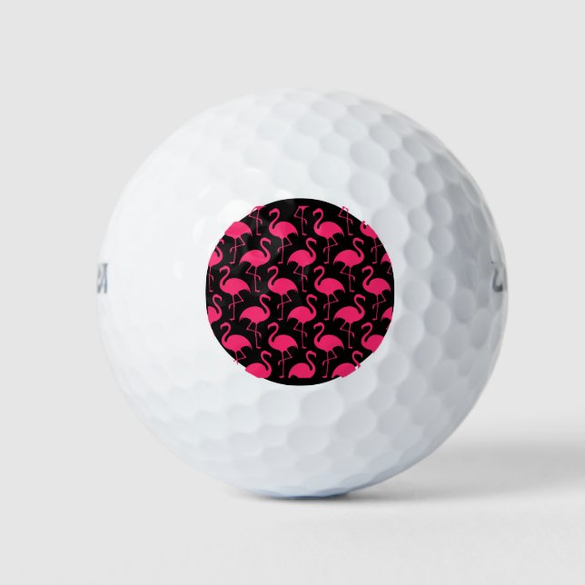 Pink Flamingo Golf Gift Golf Balls (Front)
